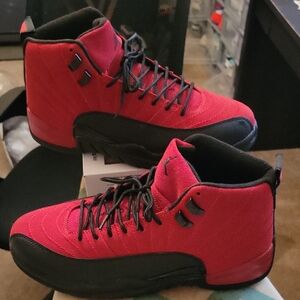 Jordan Red and Black High-Top Sneakers